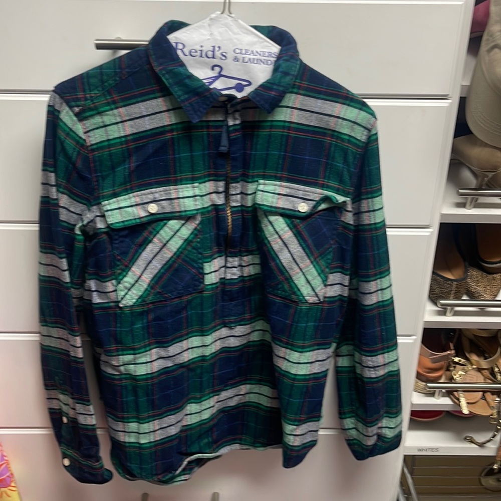 Jcrew size medium, light weight flannel shirt